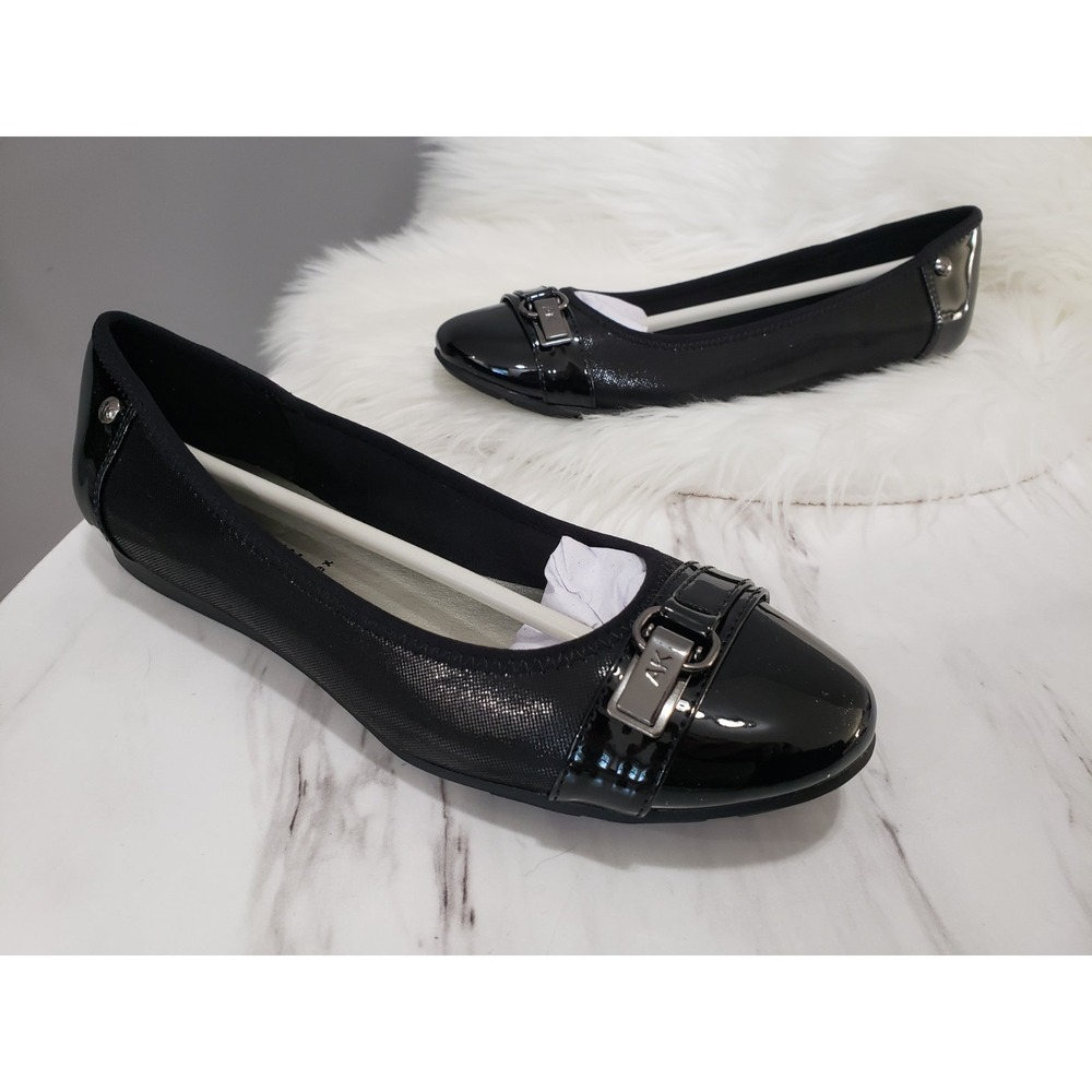NEW NO BOX SIZE 9 Anne Klein Flats Shoes AKABLE2 Ballet Comfort SLIP ON